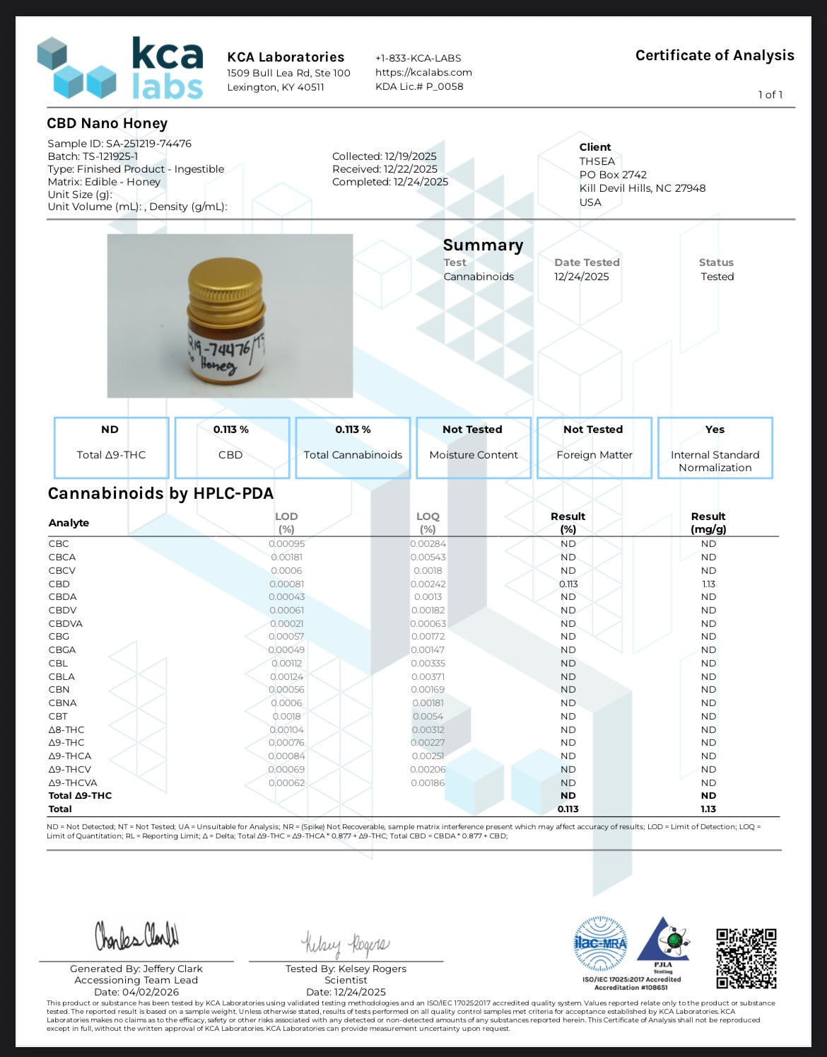 Honey - CBD