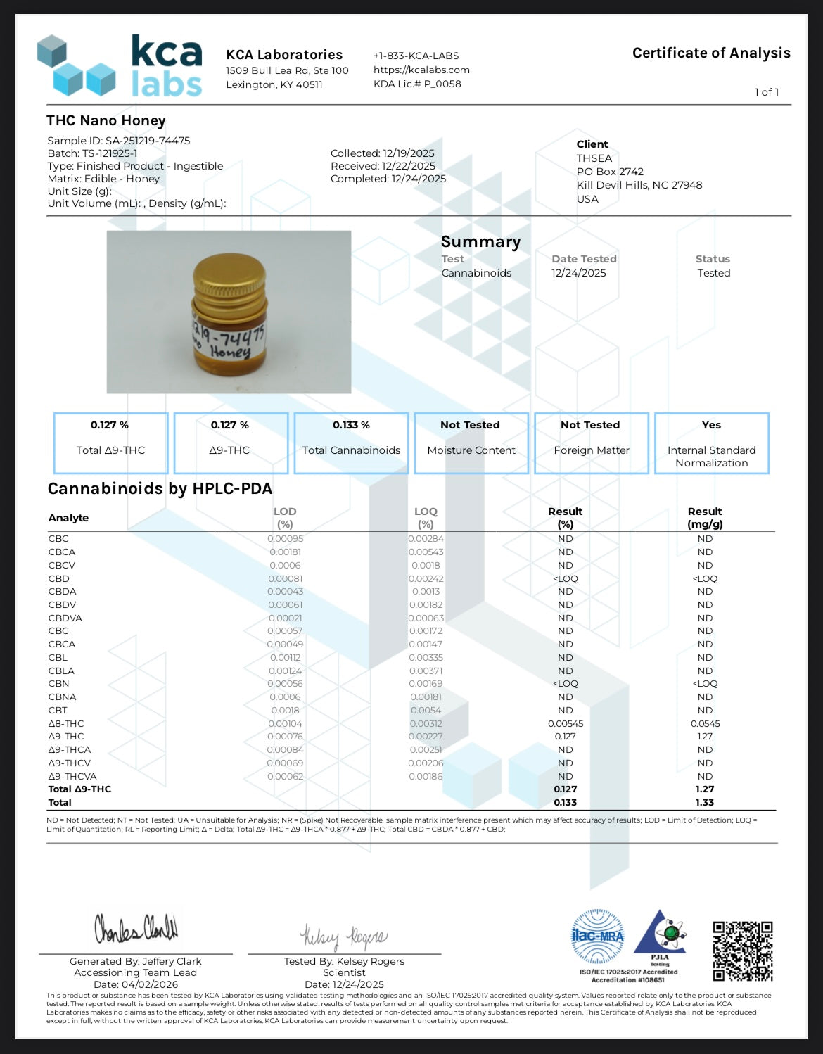 Honey - THC